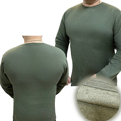 ЛОНГСЛІВ  ТЕПЛИЙ ТАКТИЧНИЙ НА ФЛІСІ ХАКІ ЗСУ/ Тактична кофта камуфляжна тепла