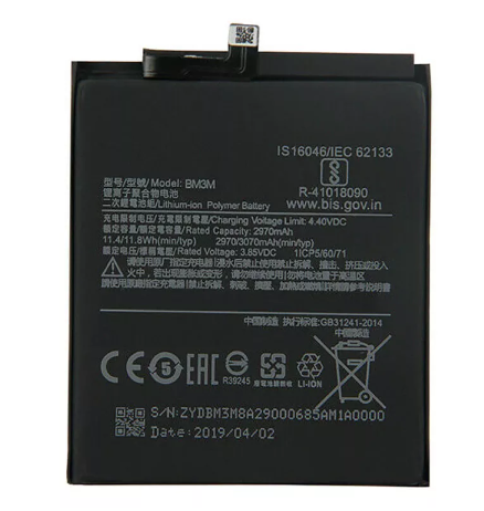 Акумулятор Xiaomi BM3M оригінал Китай Mi 9 SE Mi9 SE M1903F2G 3070 mAh, фото 1