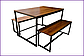 Комплект кухонних меблів JUST LOFT Стіл і 2 лавки ПОЛЬША, фото 2