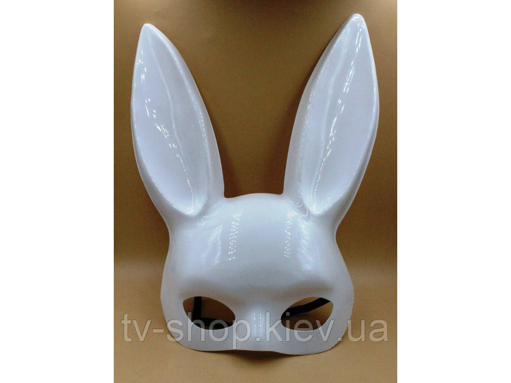 Маска пластику Зайчик PlayBoy (черна\біла)