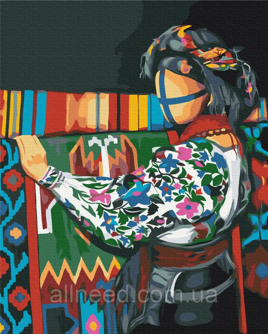 Картина за номерами Український "килим" ©Valeriya Macarenco 40x50 см