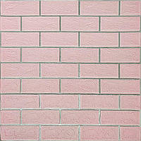 Gv Панель стінова 70*70cm*5mm рожева цегла зі сріблом