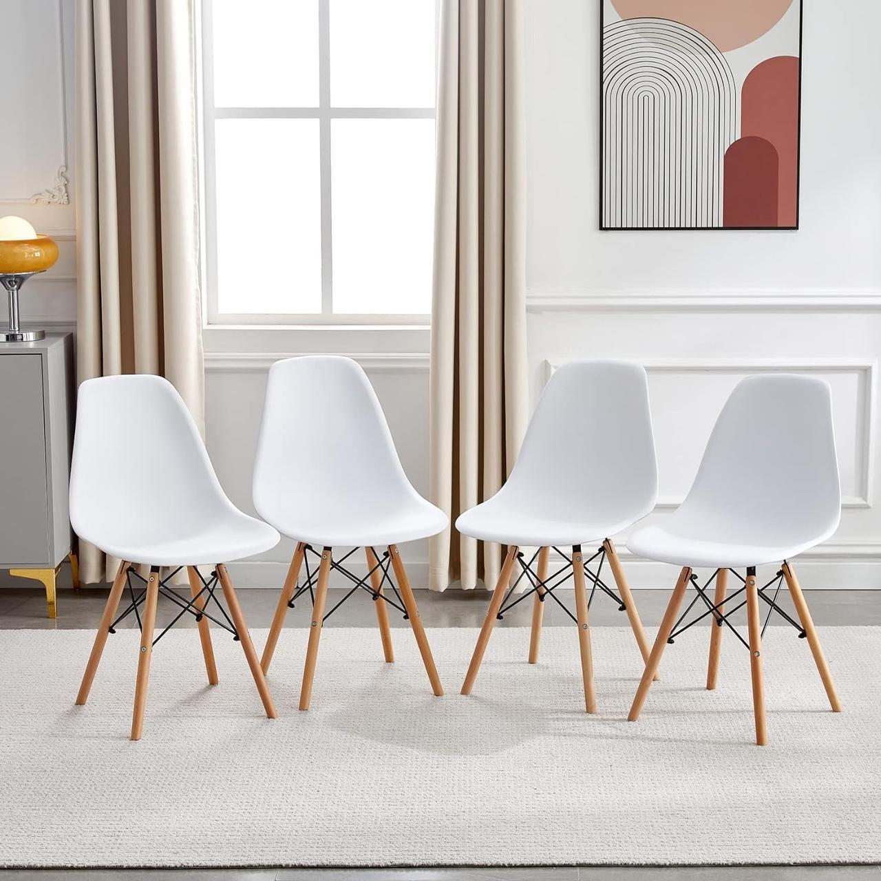 Обеденный стол со стульями Milano Store Белый 120*80 - фото 5 - id-p2044060609