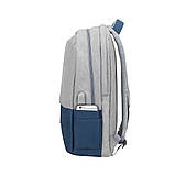 Рюкзак для ноутбука 17.3" Prater RIVACASE 7567 (Grey/Dark Blue) — MegaLavka, фото 7