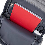 Рюкзак для ноутбука 17.3" Prater RIVACASE 7567 (Grey/Dark Blue) — MegaLavka, фото 10
