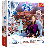 Настільна гра -  2 в1 "Лудо + драбини"/Дісней "Крижане серце 2"/Trefl