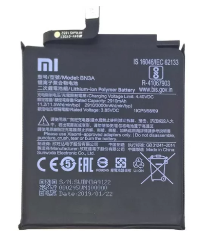 Акумулятор Xiaomi BN3A оригінал Китай Redmi Go 3000 mAh M1903C3GG, M1903C3GH, M1903C3GI