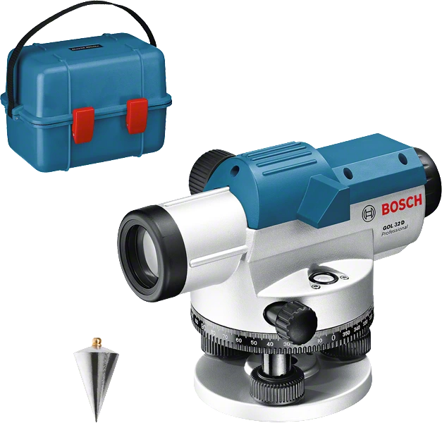 Професійний оптичний нівелір Bosch Professional GOL 32 D : 120 м, 32 х зум, кейс