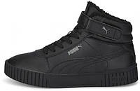 Кроссовки Puma Carina 2.0 Mid Winter Black/Black/Dark Shadow р. 7.5/38/24.5см