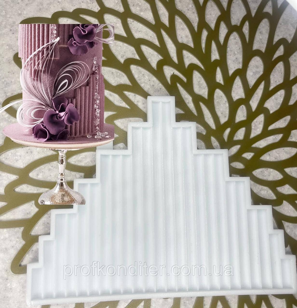 ЕКСКЛЮЗИВ! Силіконовий килимок для шоколадного ганаша "Сходинки", фото 1