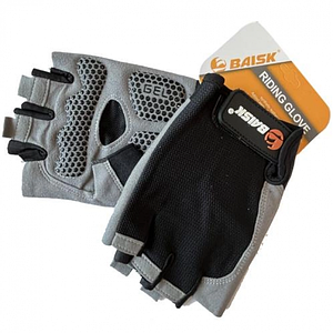 Велосипедні рукавички безпалі Baisk BSK-606 Riding Glove black-gray Розмір L