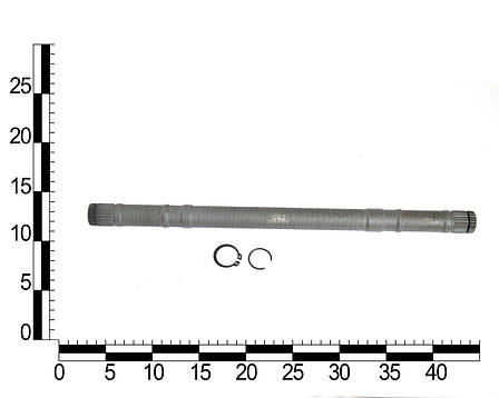 Вал приводу переднього колеса ВАЗ 2110-12, 1117-19, 2170-72, 2190-92 лев. (короткий) (405 мм) (22x22), фото 2