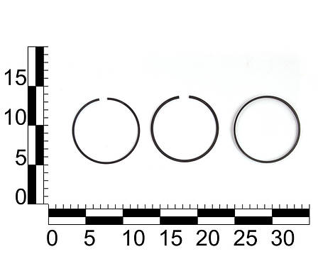Кільце поршневе ВАЗ 2170 (82,25) (1.2x1.5x2.0) (цільні сталеві) к-т, кор.уп., фото 3