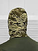 Балаклава чоловіча тактична підшоломник піксель, фото 3