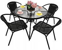 Комплект садовой мебели Jumi Bistro-4 круглый стол