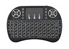 Бездротова Клавіатура Mini Keyboard Backlit з Тачпадом і Підсвічуванням i8, фото 3