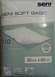 Одноразові вбираючі гігієнічні пелюшки Seni soft basic / 90*60 / 10 шт, фото 2