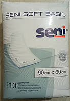 Одноразові вбираючі гігієнічні пелюшки Seni soft basic / 90*60 / 10 шт