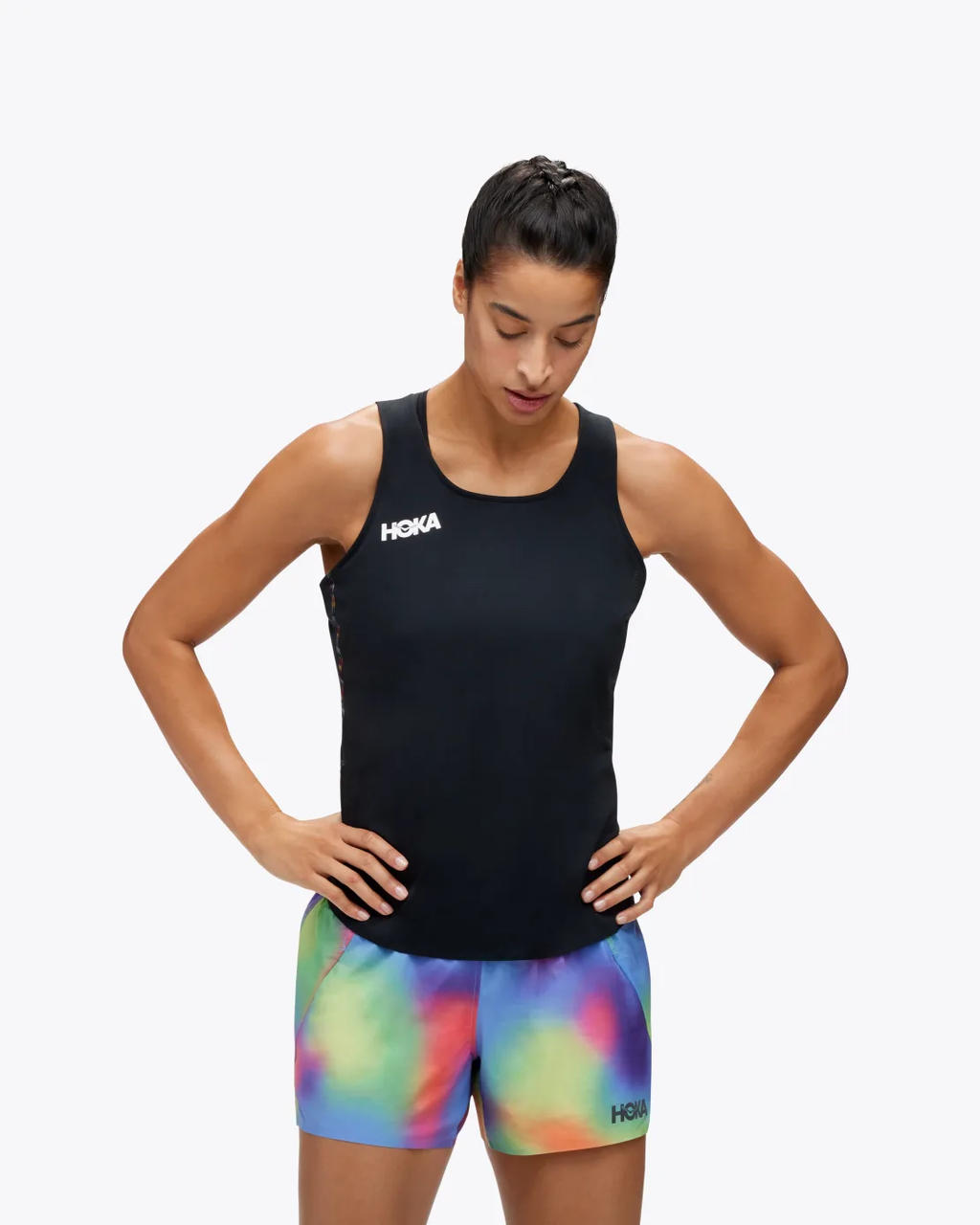 Майка для спорту жіноча HOKA TANK 1135050 Black / Multi