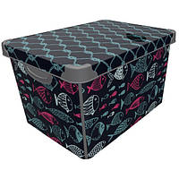 Коробка с крышкой Qutu 20л Style Box Ocean Life