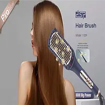 Гребінець Електричний DSP 11009 60 Вт, Щітка Випрямляч для Укладання Волосся, Стайлер, фото 2