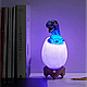 Дитячий світильник SUNROZ 3D Dinosaur Lamp лампа-нічник "Динозаврик у яйці" з пультом ДК, фото 4