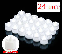 Світлодіодна LED свічка Candle White 24 штуки в комплекті