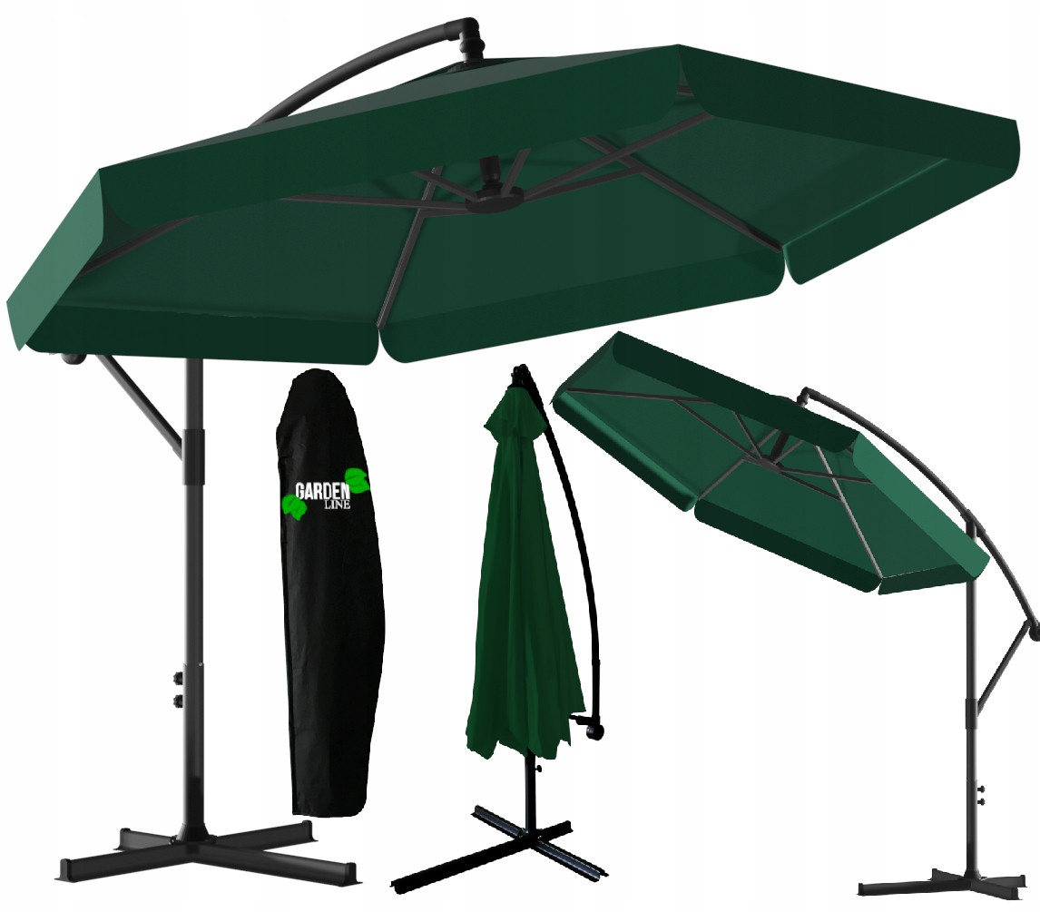 Садова парасоля GardenLine Green 3,5 м