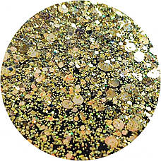 ГЛІТЕР СУХИЙ ГОЛОГРАФІЧНИЙ MIX CHUNKY GLITTER 10 g, фото 5