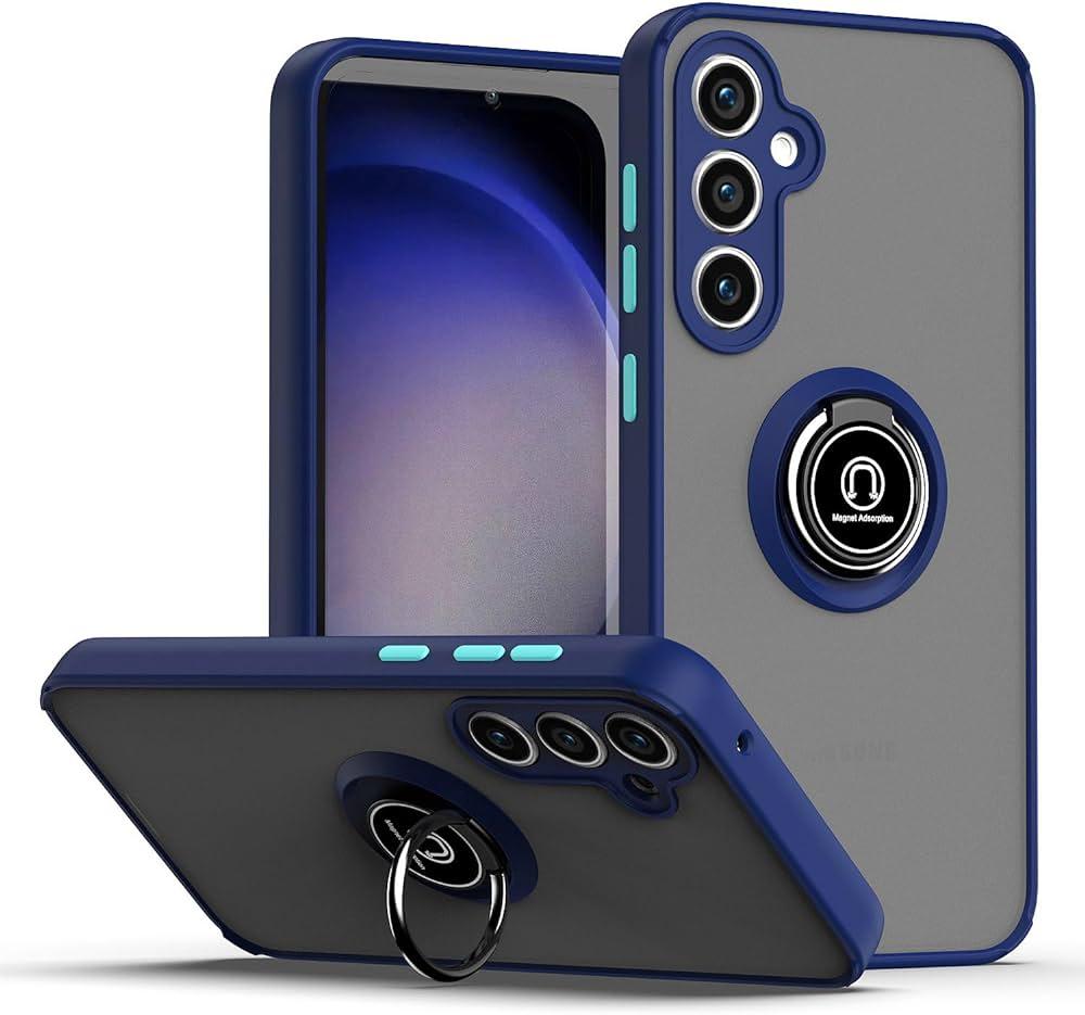 Чохол бампер GKK LikGus Magnetic Ring з підставкою для Samsung Galaxy S23 FE Blue