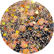 ГЛІТЕР СУХИЙ ГОЛОГРАФІЧНИЙ MIX CHUNKY GLITTER, фото 4