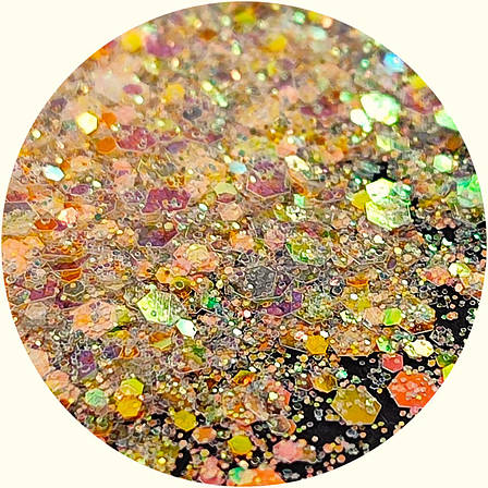 ГЛІТЕР СУХИЙ ГОЛОГРАФІЧНИЙ MIX CHUNKY GLITTER, фото 1