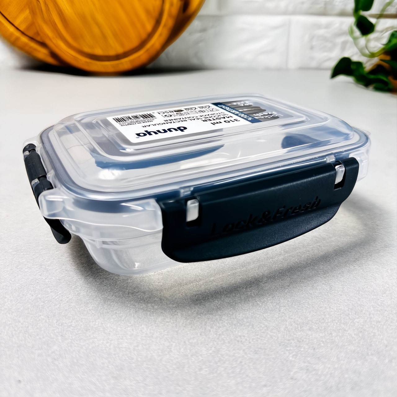 Контейнер пластиковий герметичний 0.31л Прямокутний 30841 Dunya