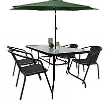 Комплект садових меблів Kontrast Boston Green-4