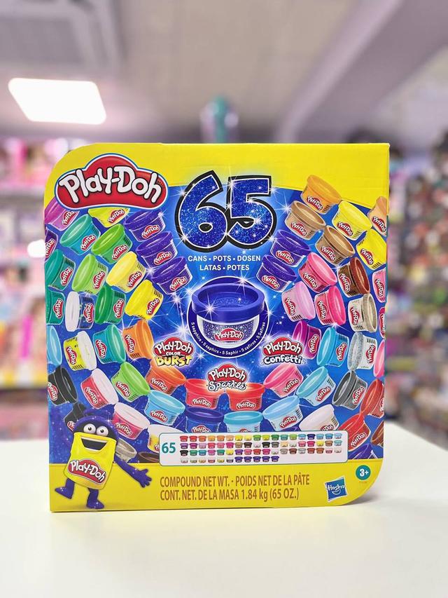 Пластилін Play-Doh набір маси для ліпки Плейдо 65 банок, 1,8 кг
