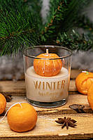 Свічка ароматизована у вигляді апельсину 300мл