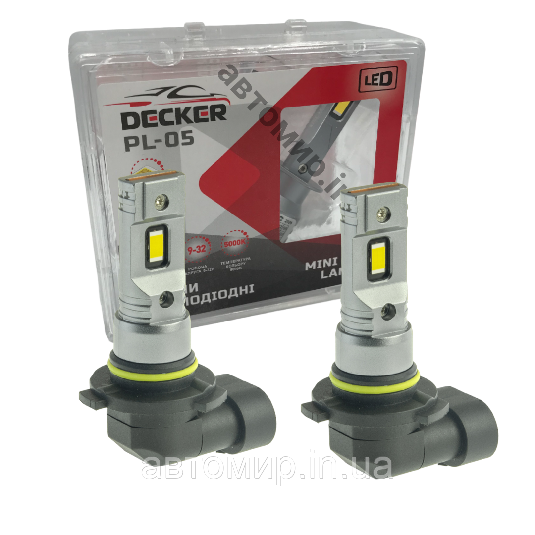 Лампа світлодіодна для фар DECKER LED PL-05 HB3/9005 5000K 7000 LM 30W 2шт комплект, фото 1