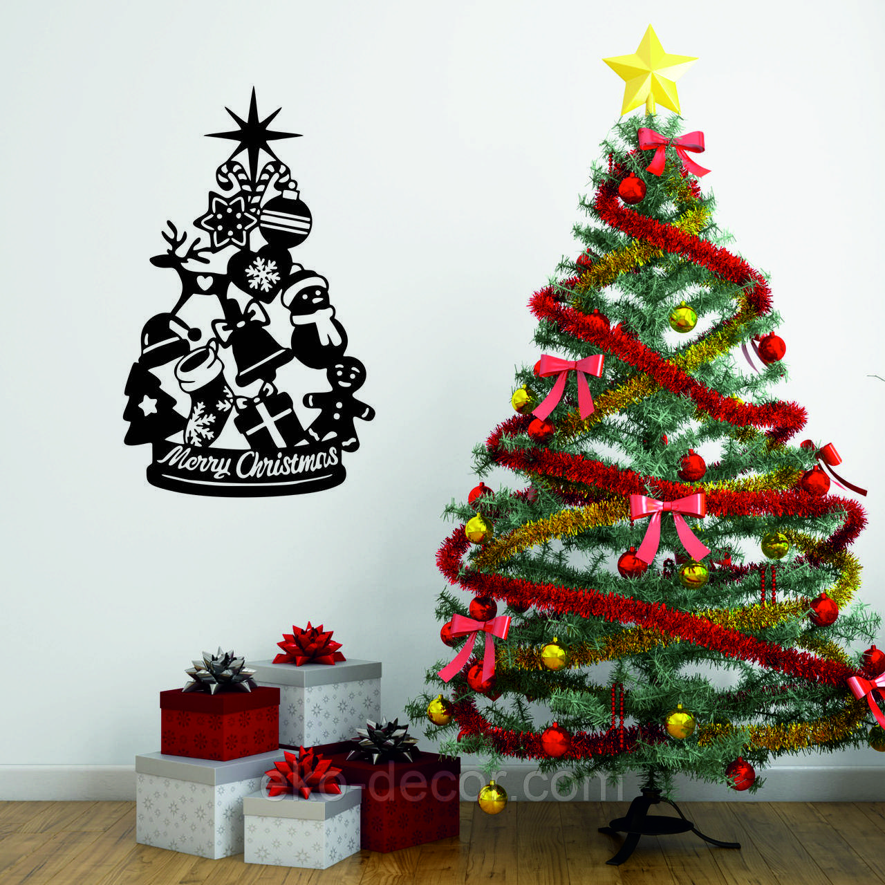 Декоративне настінне Панно «Новий рік», Декор на стену, фото 1