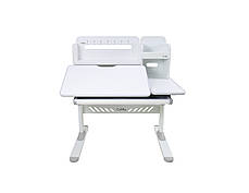 Комплект зростаюча парта з надбудовою Cubby Nerine Grey + стілець для школяра FunDesk LST3 Blue-Grey для школярів, фото 3