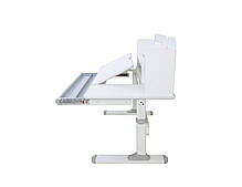 Дитячий стіл парта-трансформер з надбудовою FunDesk Nerine Grey + крісло FunDesk Bravo Grey для школярів, фото 5