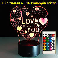 14 февраля оригинальные подарки 3D Светильник I Love You Подарок на день Святого Валентина Подарок на 14