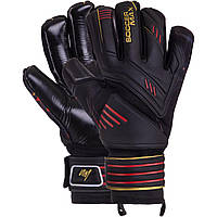 Рукавиці воротарські SOCCERMAX GK-003 чорні (розмір 8-10)