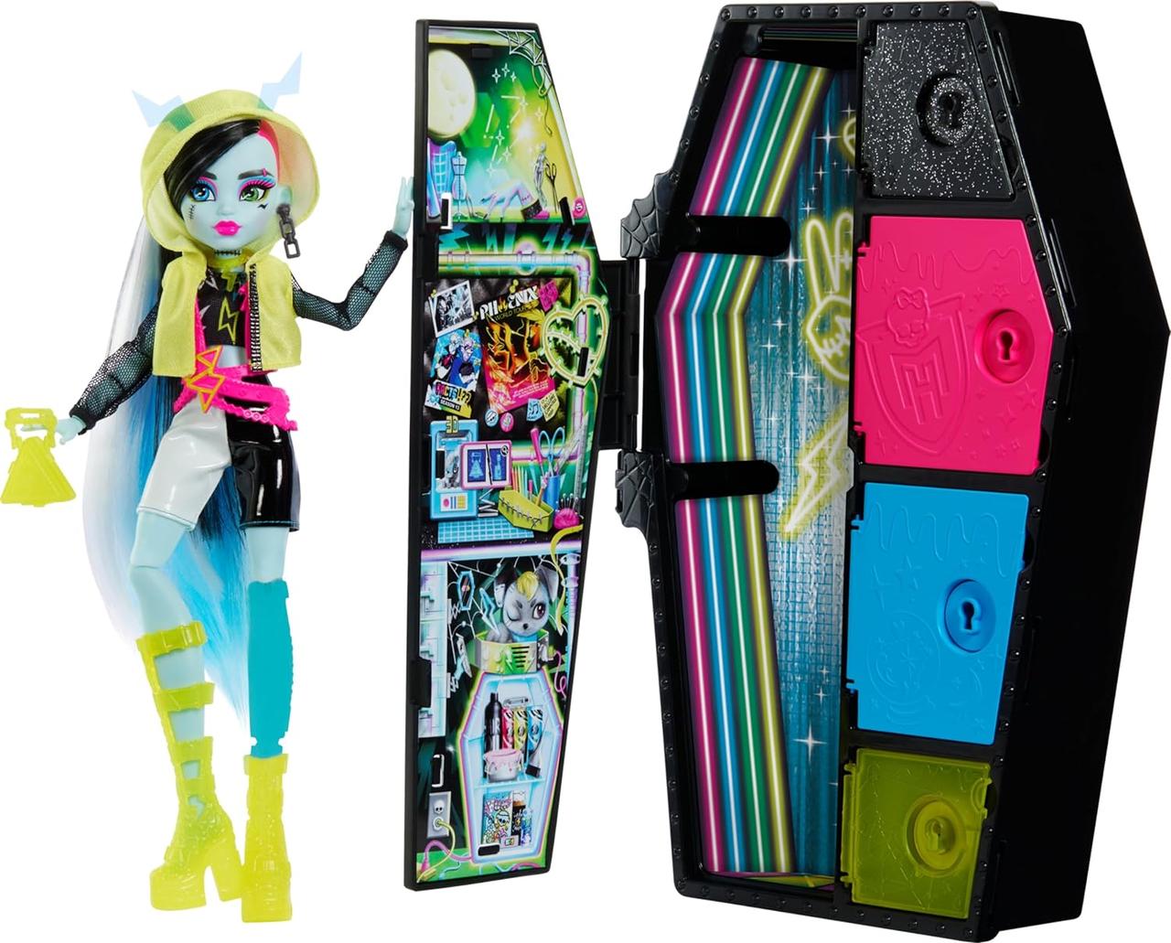 Лялька-монстер хай Френки Штейн Monster High Doll and Fashion Set, Frankie Stein Doll Skulltimate Secrets: Neo