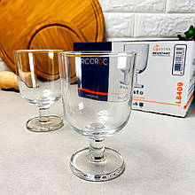Скляні фужери для коктейлів і десертів 200 мл 6 шт Arcoroc Resto Stemglass (L8409)