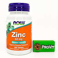 Цинк Now Foods Zinc 50 мг 100 таб.