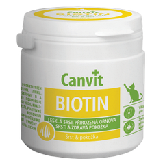 Комплекс вітамінів для шкіри і шерсті котів Canvit Biotin 100 г
