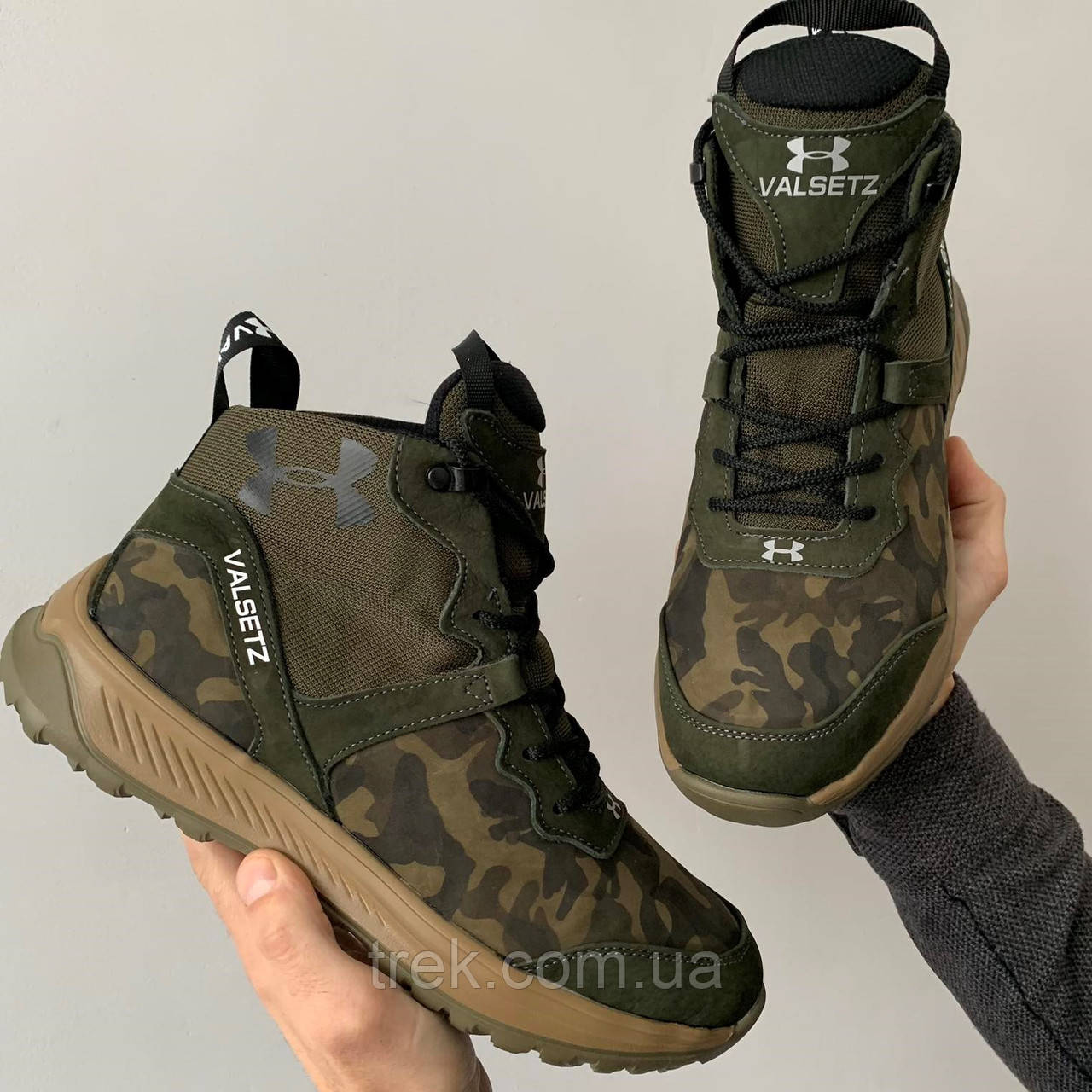 Черевики чоловічі шкіряні зимові хакі /10553/-43р, фото 1