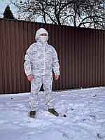 Армейский костюм для маскировки белый мультикам Alpine, зимний маскировочный костюм