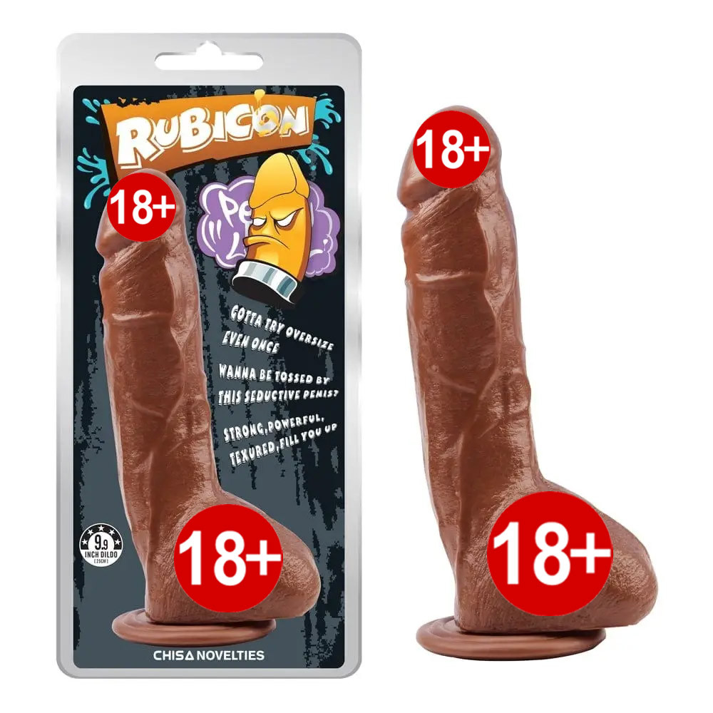 Фалоімітатор на присосці Chisa Brunet Trick Penis-Brown-Rubicon 23*4.5 см