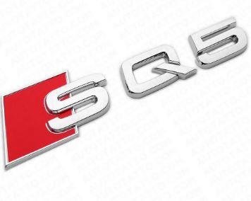 Шильдик емблема напис на багажник AUDI SQ5 колір хром